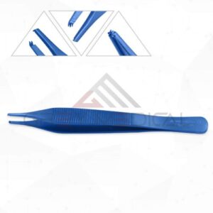 Adson Tissue Forceps Titanium Flat Handle