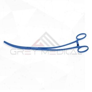 Aorta Aneurysm Clamp Curved DeBakey Atraumatic Jaws, Titanium