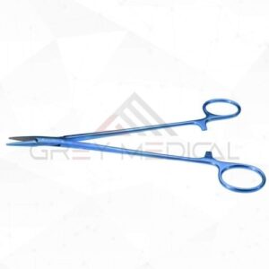 DeBakey Needle Holder Straight TC Coated Jaws, Titanium
